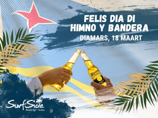 Celebra Dia di Himno y Bandera na Surfside Beach Bar!